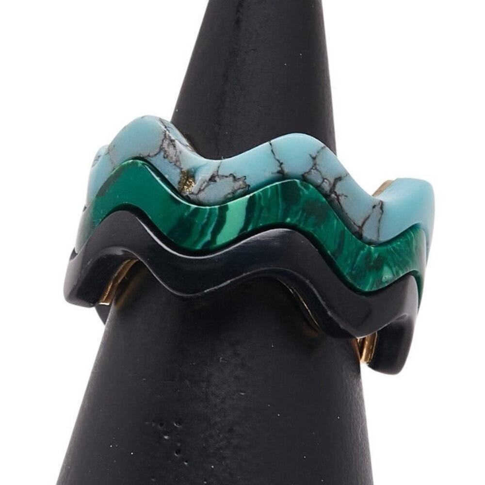 Fendi Plated Ring Set Gold